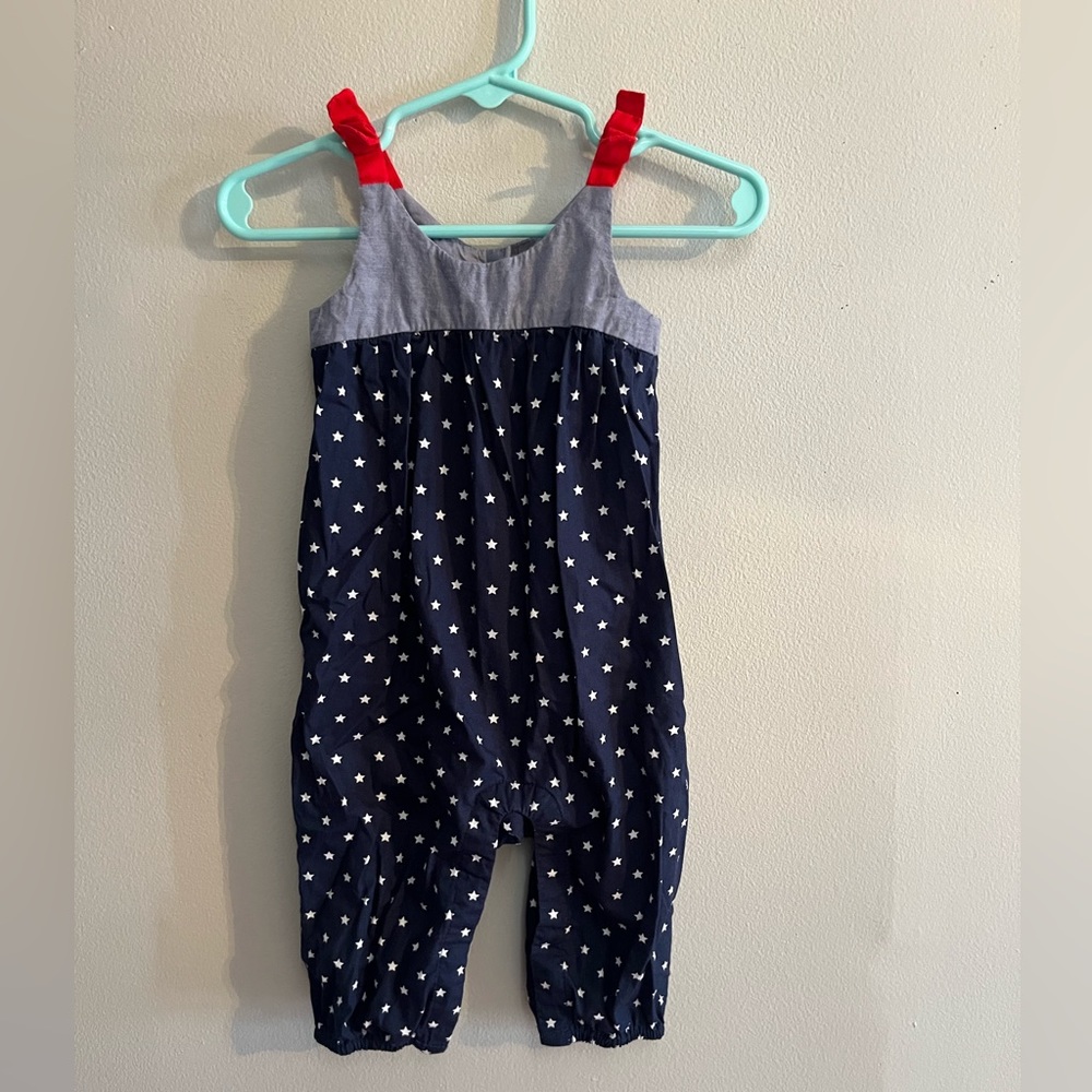 Baby Gap red white and blue romper